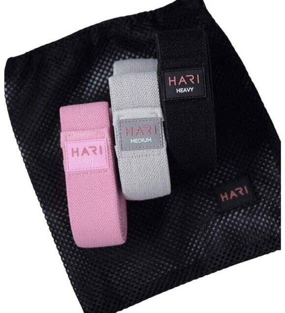 Hari Living Other - Hari Living Set of 3 Fabric Resistance Body Bands - Long Stretchy Resistance Ban